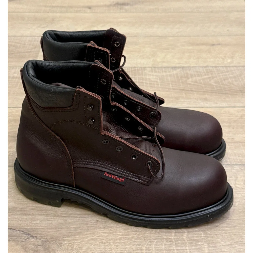 NEW RED WING 2406 SUPERSOLE 2.0 6-INCH SAFETY STEEL TOE WORK BOOTS SZ 9 D